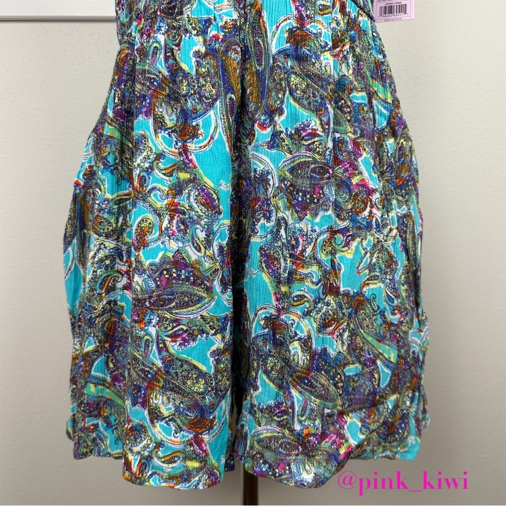 Wild Fable Printed Sleeveless Woven Smocked Romper - Picture 5 of 13